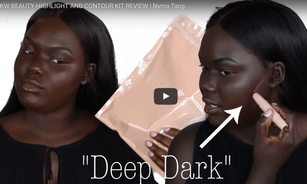 KKW Contour Kit on Deep Dark Skin